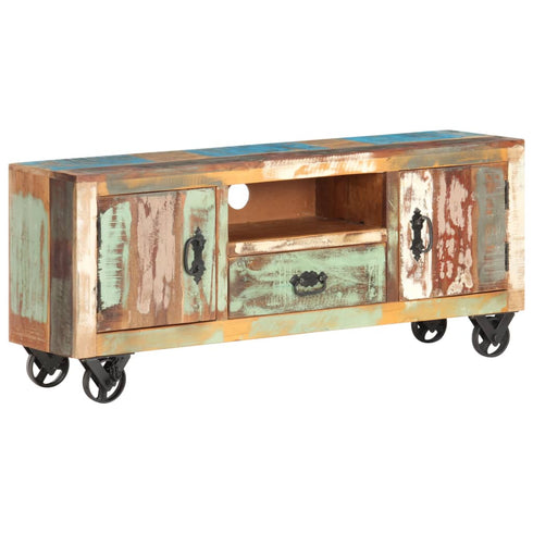 Rustika Rowe -  TV Cabinet 120x30x50 cm Solid Reclaimed Wood